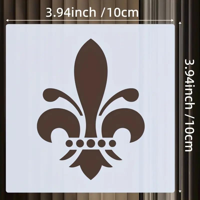 9 Pcs Irregular Flower Stencil Set – 3.94x3.94 Inch Reusable Painting Template – DIY Art & Craft Stencils for Walls, Canvas, Fabric, Journals, Scrapbooking, Home & Furniture Decoration